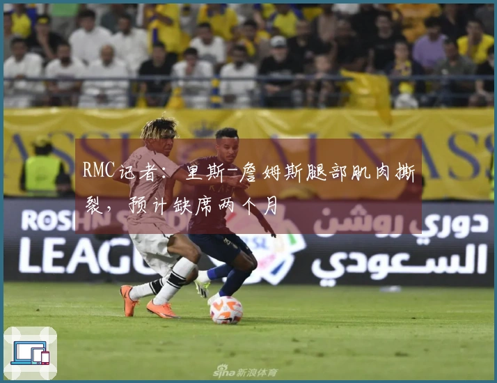 RMC记者：里斯-詹姆斯腿部肌肉撕裂，预计缺席两个月